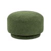 UPHA 15" H Boucle Mushroom shaped Footstool Ottoman for Living Room - 3 of 4