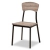 5pc Marcus Dining Set with Metal Frame & Oak Wood Finish for Four Black - Baxton Studio - 2 of 4