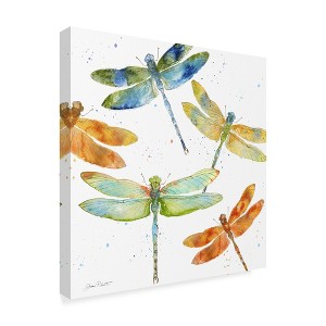 Trademark Fine Art -Jean Plout 'Dragonfly Bliss 1' Canvas Art - 1 of 3