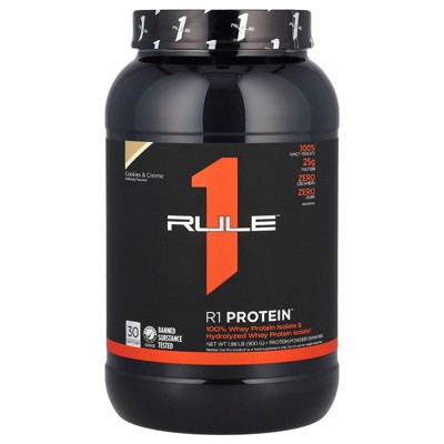Rule One Proteins R1 Protein Powder Drink Mix, Cookies & Creme, 1.98 lb (900 g)
