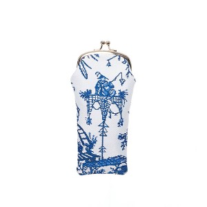 Signare USA British Museum Chinoiserie Blue Glasses Pouch/ Case - 1 of 4