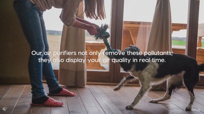 White Medium HEPA Air Purifier with Odor Absorbing Filter