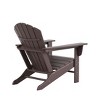 WestinTrends Dylan HDPE Outdoor Patio Adirondack Chair with Side Table (2-Piece Set) - 4 of 4