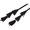 INSPIRE CHIC Women's Woven Braided Rope Tassels Chain Skinny Boho Waist Belts 1 Pc - 3 of 4