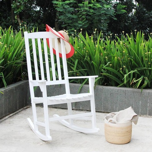 Wooden outdoor rocking online chairs