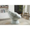 Grungis Oversized Accent Chair,360 Degree 360 Degree Swivel Barrel Chair,Papasan Chair,Modern Upholstered Swivel Chairs for Living Room - 4 of 4