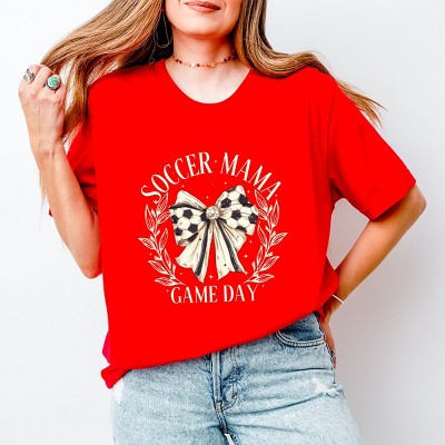 Simply Sage Market Soccer Mama Game Day Coquette Short Sleeve Tee