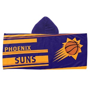 22"x51" NBA Phoenix Suns Liner Youth Hooded Beach Towel - 1 of 3