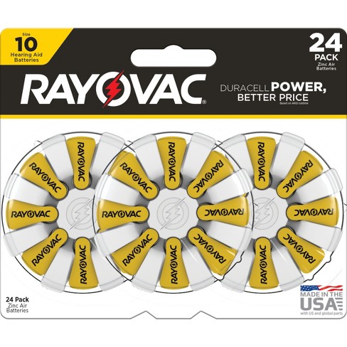 Size 312 Hearing Aid Batteries - Rayovac