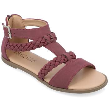 Journee Collection Womens Florence Tru Comfort Foam Gladiator Flat Sandals