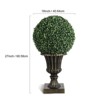 16" Artificial Plant Topiary Ball Tree with 40 Lights, USB, Remote Control, 8 Lighting Modes - 2 of 4
