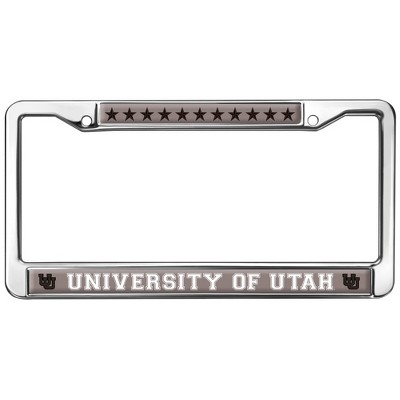 University of Utah Naval Stars Full Size Standard License Plate Metal Frame