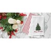C&F Home "Merry Christmas" Embroidered Cotton Waffle Weave Kitchen Dishtowel - 3 of 4