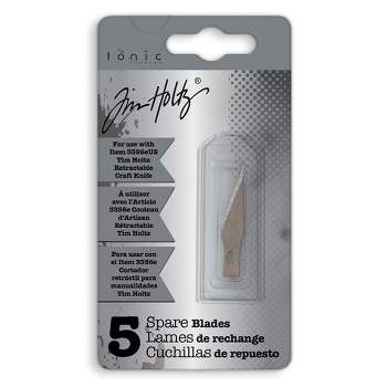 Tim Holtz Hobby Knife Replacement Blades - Refill Set of 5 Fine Point Precision Cutters - Compatible with Retractable Craft Tool 3356EUS