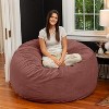 Jaxx 5 Foot Saxx - Large Round Bean Bag Chair for Adults - Lush Velvet - 3 of 3