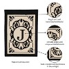Evergreen Flag Cambridge Chic Letter J Monogram Applique Garden Flag - 12.5" Wide x 18" High - 3 of 4