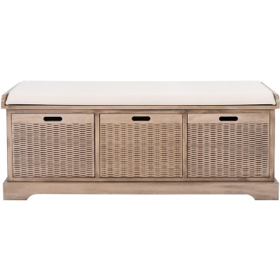Landers 3 Drawer With Cushion Bench - Safavieh