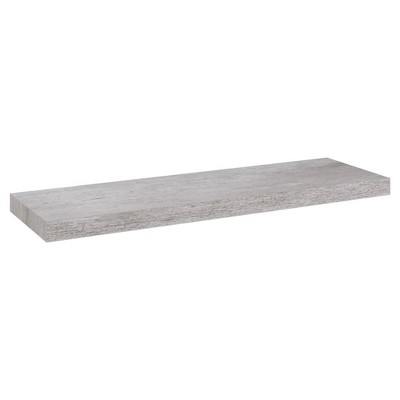 vidaXL Floating Wall Shelf Concrete Gray 31.5"x9.3"x1.5" MDF