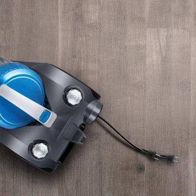 Blue Lightweight Bagless Canister Vacuum Cleaner with Powerful Suction