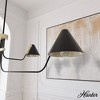 Hunter Fans 38.5" Grove Isle Ceiling Light Matte Black Finish - Modern Minimalist Chandelier with 4 Bulb Capacity - 2 of 4