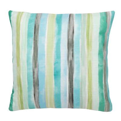 Indoor/Outdoor Olie Pillow - Multi Green - 18" x 18" - Safavieh