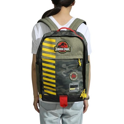 Jurassic Park Logo 16" Tan & Camo Backpack — фото 6