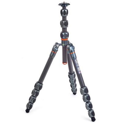 3 Legged Thing Albert 2.0 Carbon Fiber Tripod System, 66 lbs Payload, Metallic Slate Gray 