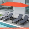 Tangkula 13 FT Double-sided Patio Umbrella Outdoor Large Twin Size Umbrella - 3 of 4