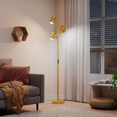 SUGIFT Modern Floor Lamp for Living Room with Three Color Temperatures LED Bulb