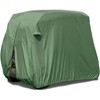 Golf Cart Zipper Protective Storage Cover for All-Weather with Olive Green Design, Fits 2-Seat Carts - 2 of 2