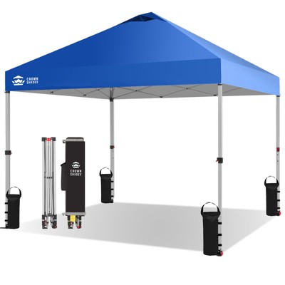 10x10 Recreational Centerlok Canopy - Sto 'N Go, Silver Coated, 150D - RM100H White