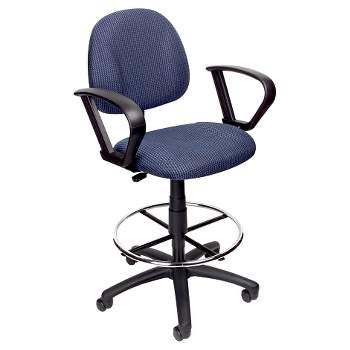 Drafting Stool with Footring and Loop Arms - Boss Office Products