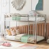 COWLOWN Twin over Twin Metal Bunk Bed with Ladder, Low Profile Sturdy Bunk Bed Frame for Kids and Teens - 4 of 4