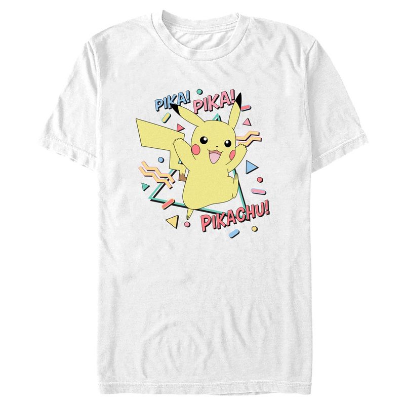 Men's Pokemon Pikachu 80s Party T-Shirt, 1 of 6