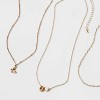 Girls' Initial with Choker and Layered Necklace Set - art class™ Gold - 3 of 3