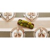 Design Imports  Ribbed Dobby Stripe Table Runner, Stone Brown, 13X72" - 2 of 4