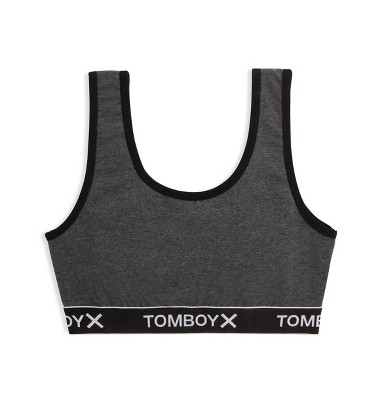 Tomboyx Essentials Soft Bra, Organic Cotton Rib Scoop-neck, Wireless  No-padding Low Impact, For Women Plus-size Inclusive (xs-6x) Fiery Red X  Small : Target