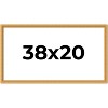 PosterPalooza | 38x20 Wood Antique Frame with UV Acrylic, 4 Finishes: Bronze, Gold, Silver, and Black - 2 of 4