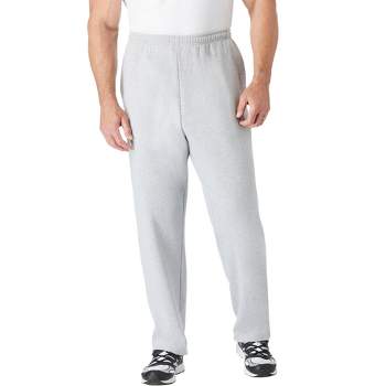 KingSize Men's Big & Tall Fleece Open-Bottom Sweatpants