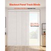 VEVOR Panel Track Blinds, Extendable Track from 45.8 in to 86 in W, Trimmable Panel Curtains Up to 96 in H, Vertical Blackout Panel Blinds, Light Gray - 3 of 4