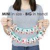 Big Dot of Happiness Colorful Floral Happy Mother's Day - We Love Mom Party Mini Pennant Banner - Best Mom Ever - 3 of 4