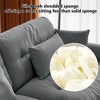 166" Velvet Modular L-Shaped Sectional Sofa with Ottoman - 4 of 4