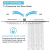 ALEXOUN  16 Inch Chrome Rain Shower Head, Square Ultra Thin 304 Stainless Steel High Pressure Shower Head - 2 of 4