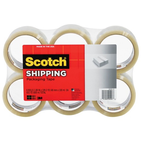 Scotch Tape Moving/packaging 1.88 X 22.2 Yards 6/pk Clear 1506