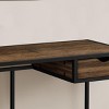 INFURNIC Desks 42"L Modern Computer Desk with Storage Drawer and Slender Metal Frame for Small Office, Brown, 42.25"*20"*30" - 4 of 4