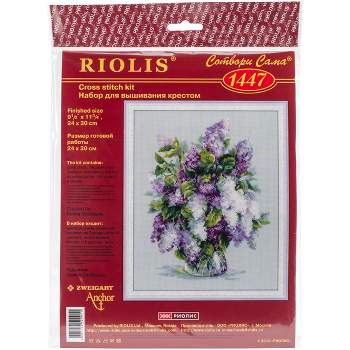 RIOLIS Counted Cross Stitch Kit 9.5"X11.75"-Gentle Lilac (14 Count)