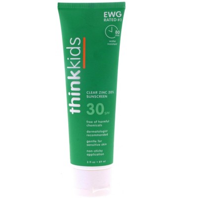 Think Thinksport for Kids Clear Zinc SPF30 Sunscreen, 3 oz
