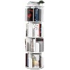 Coucheta 52'' Tall 4-Tier 360° Wooden Rotating -Display Floor-Standing Bookshelf  , Multi-Functional Storage Organizer for Kids in Living Room - 2 of 4