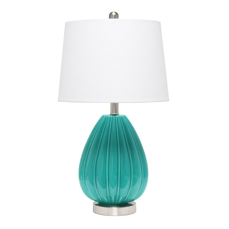 Pleated Table Lamp with Fabric Shade - Lalia Home, 1 of 9