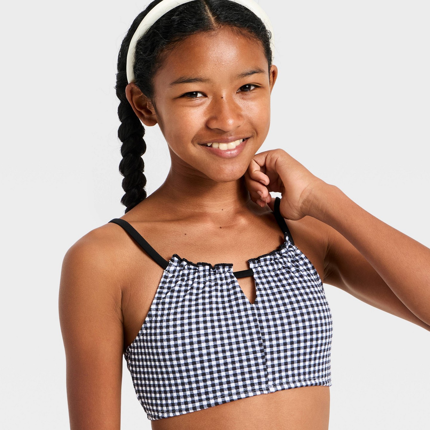 Детские купальники Art Class Girls' Popcorn Gingham Swimwear Set, цвет: Чёрный — фото 3